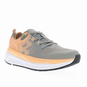 Women's Ultra Sneaker In Grey / Peach Smooth Motion Modern Fit