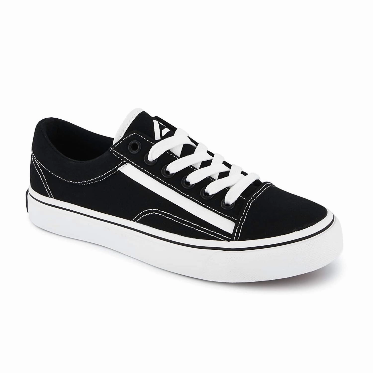 Women's Urban Canvas Sneakers In Black Adaptive Heel Lock