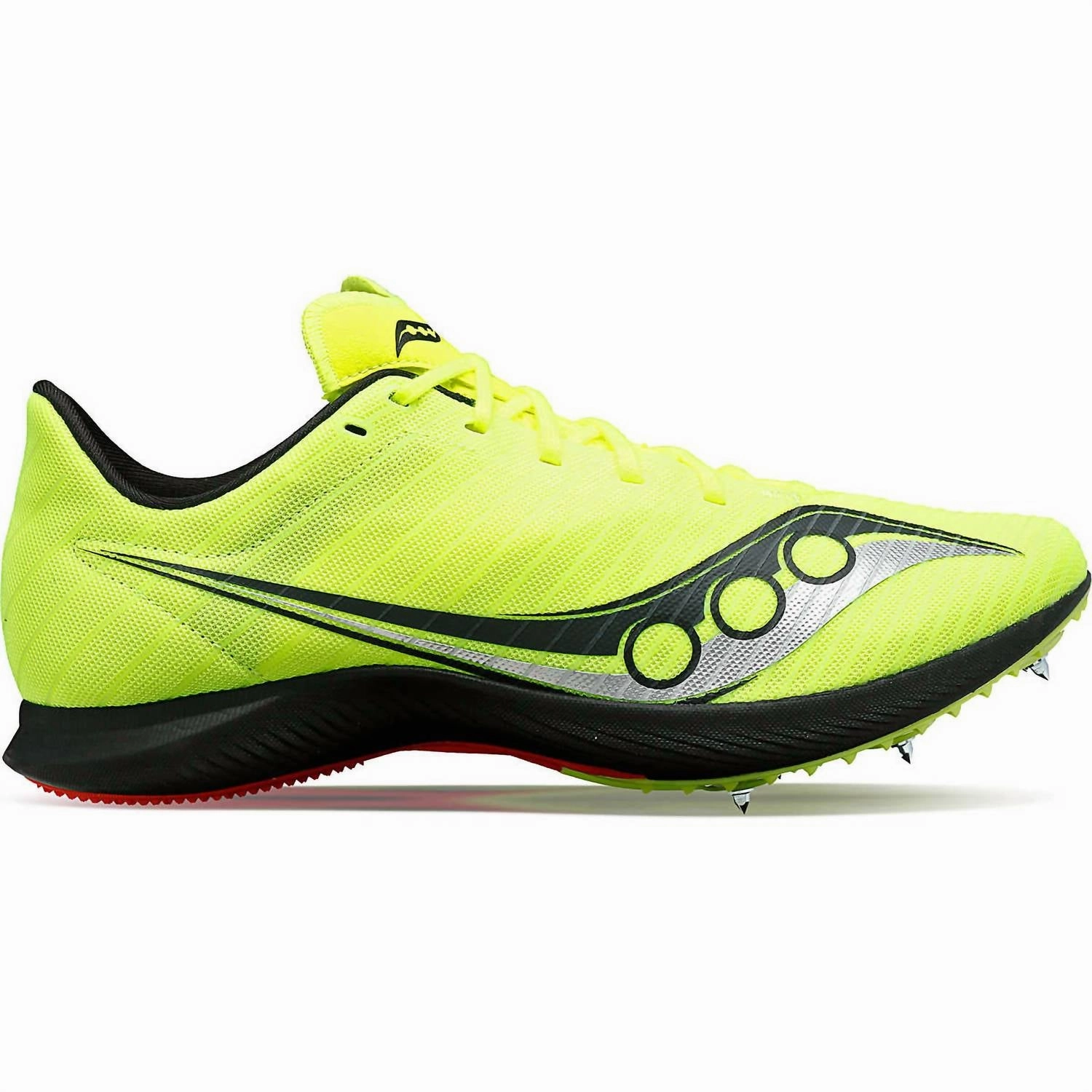 Women's Velocity Mp Spikes Shoes In Citron/black Quality Anti Slip