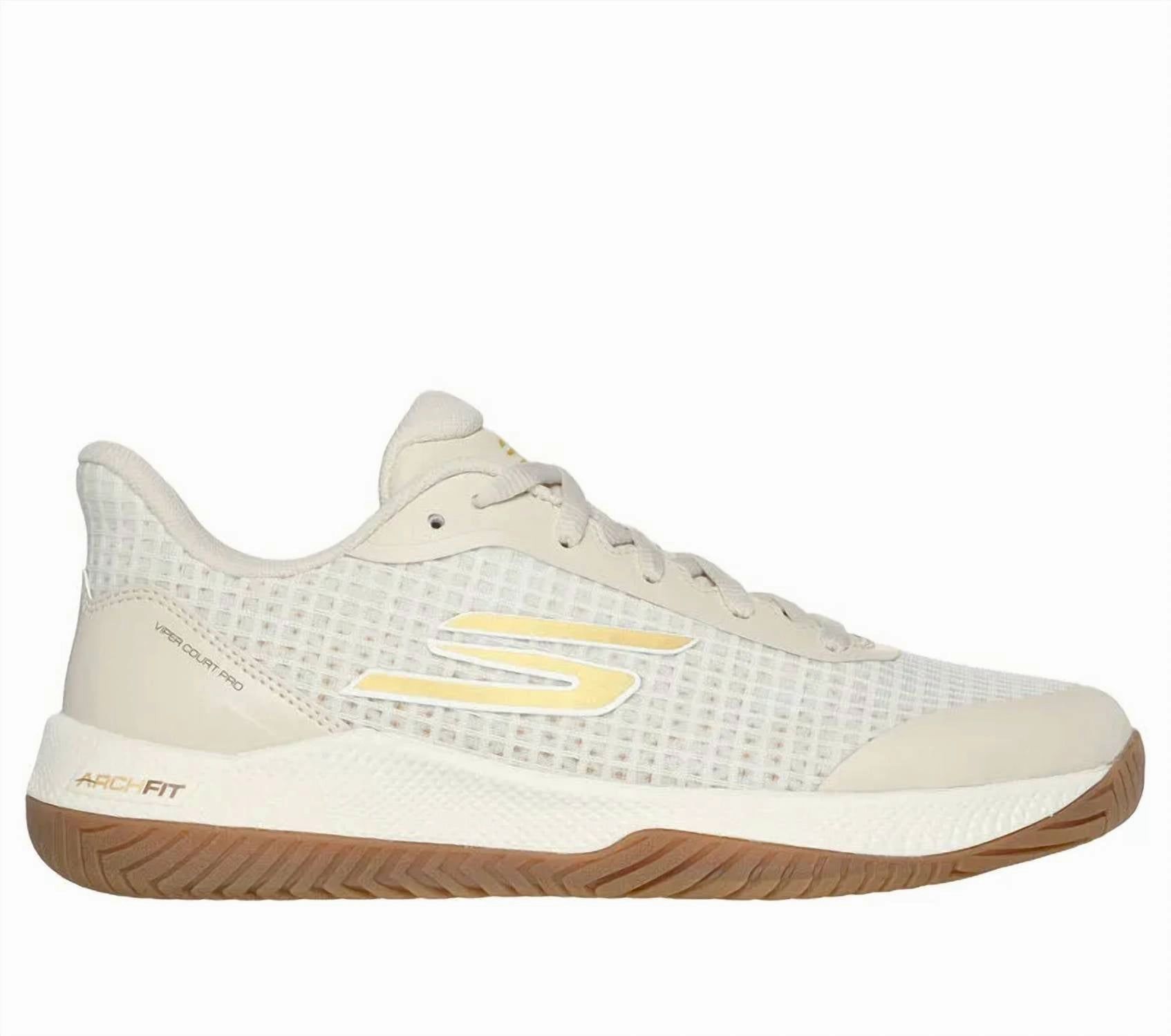 Women's Viper Court Pro Pickleball Sneaker In Beige Slip Ride