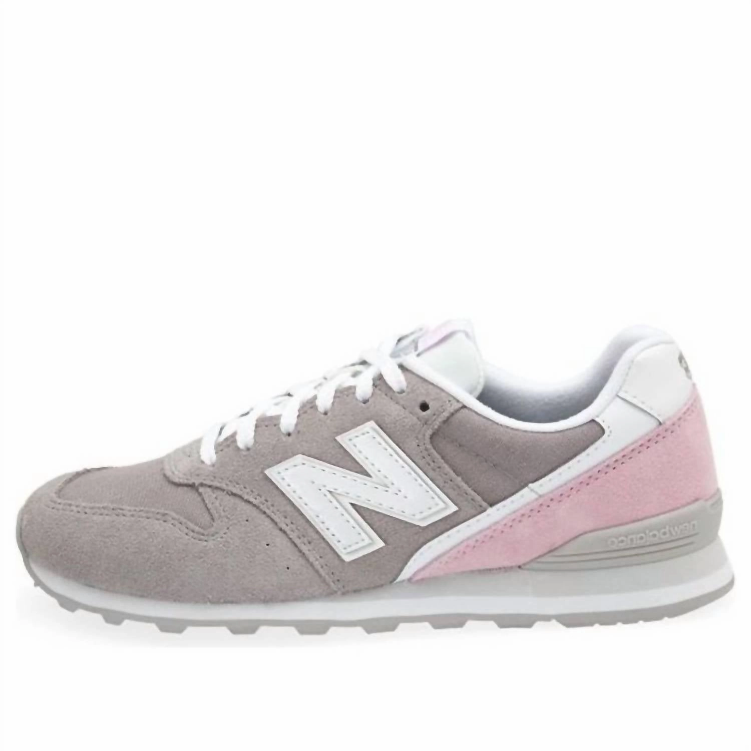 Padded Ankle Support Rigidity to Flex Ratio Women's Wl996Bc Sneaker In Grey Pink