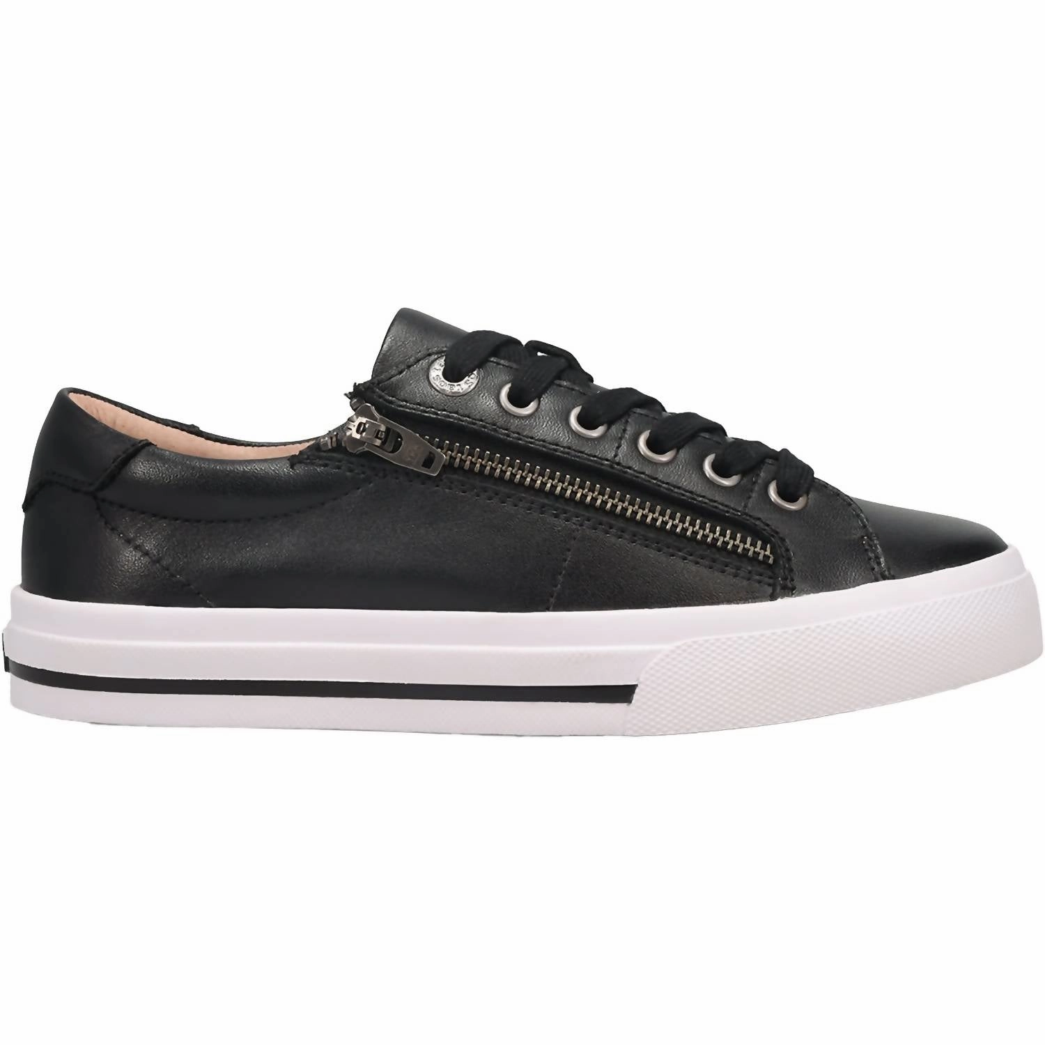 Function driven Shock Use Women's Z Soul Lux Leather Sneaker In Black Leather