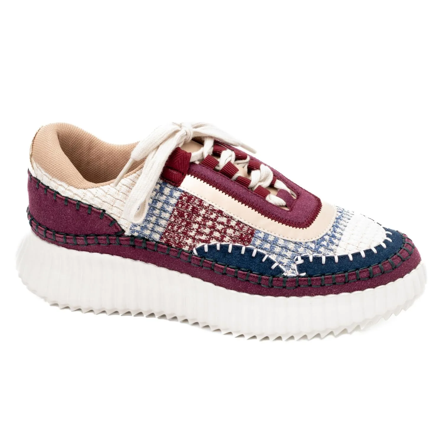Sturdy breathability Free Motion Women's Adventure Sneaker In Burgundy Multi