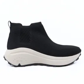 Women's Bettina Nero Stretch Knit In Black Compression Molding Rocker sole geometry