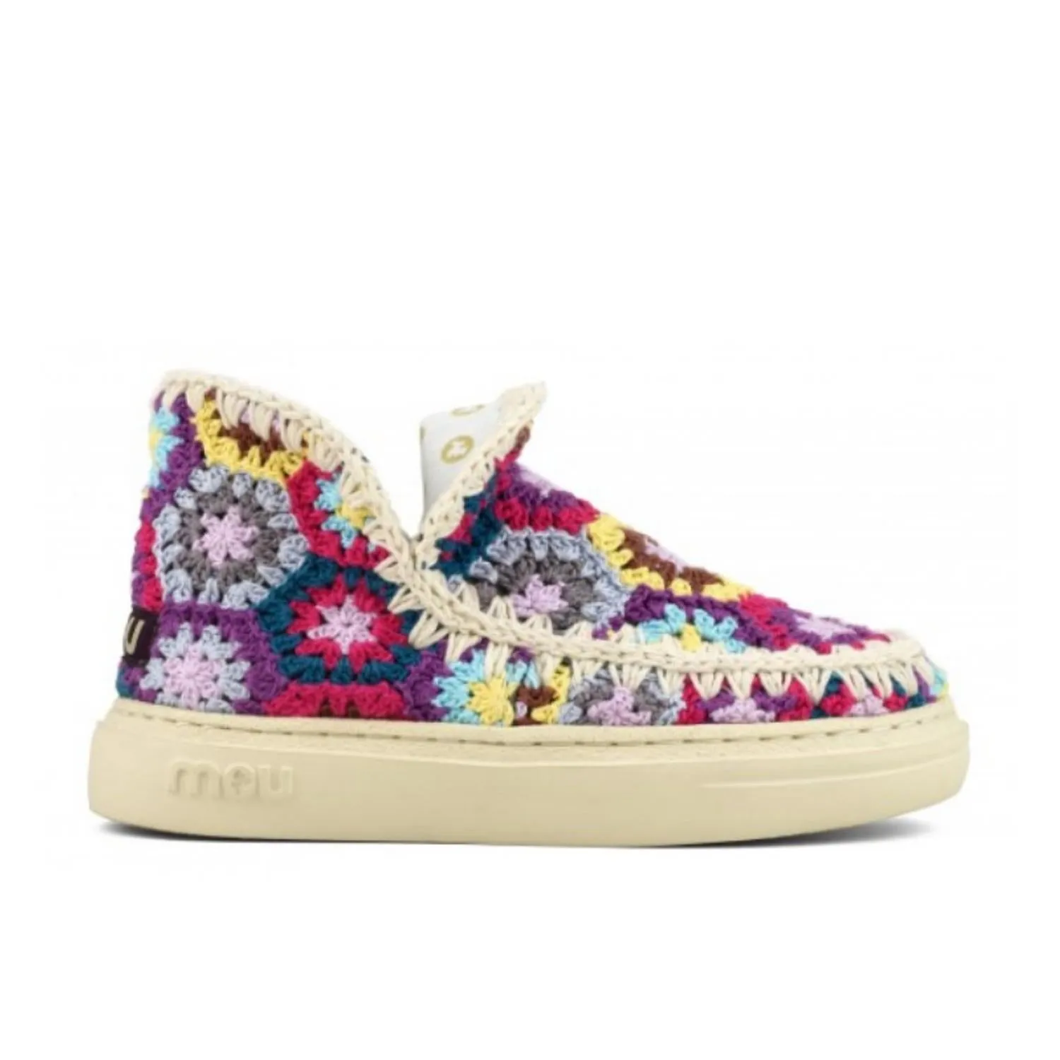 Women's Bold Eskimo Sneaker In Full Multi Crochet Functional Day