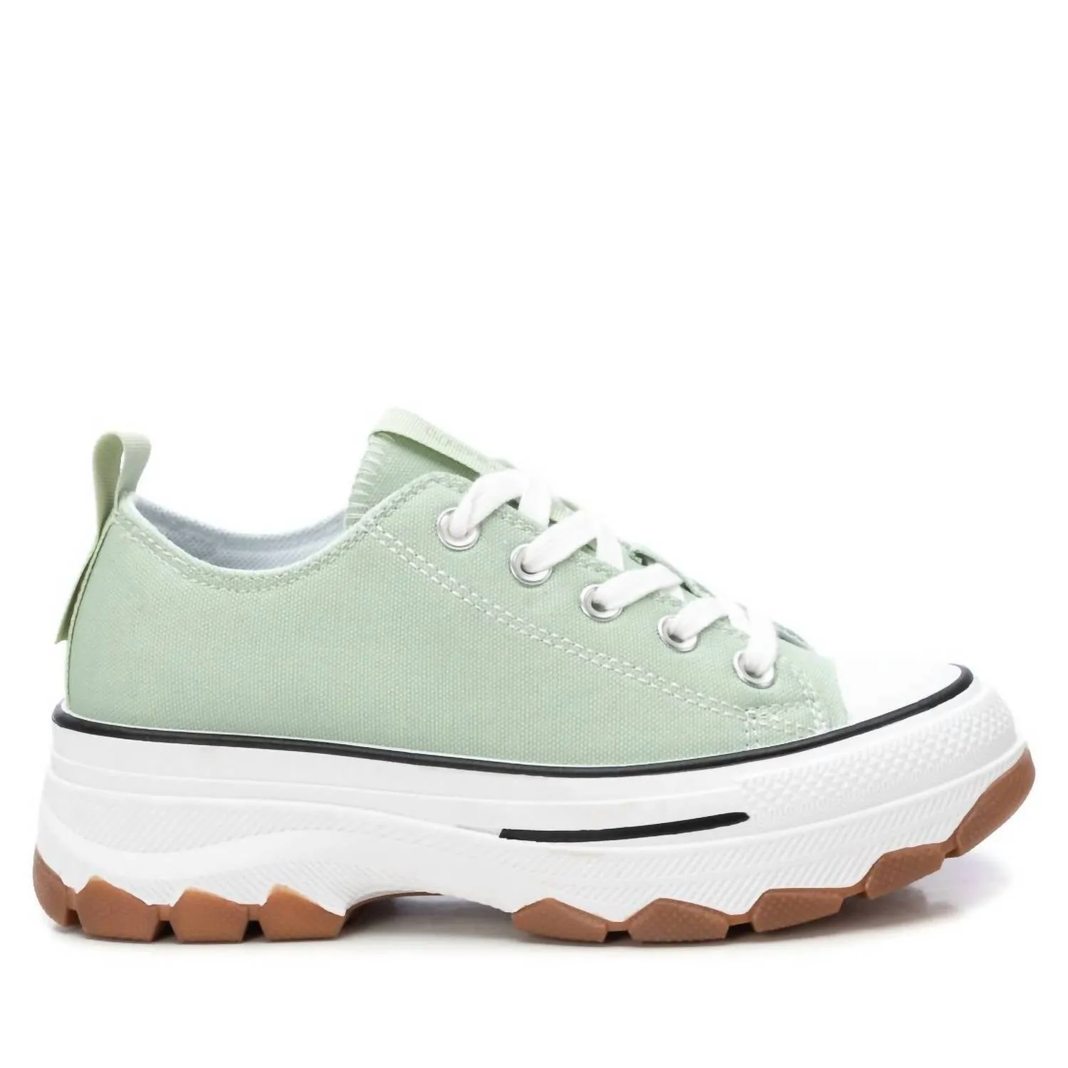 perforated upper Vegan materials Women's Casual Sneakers In Aqua
