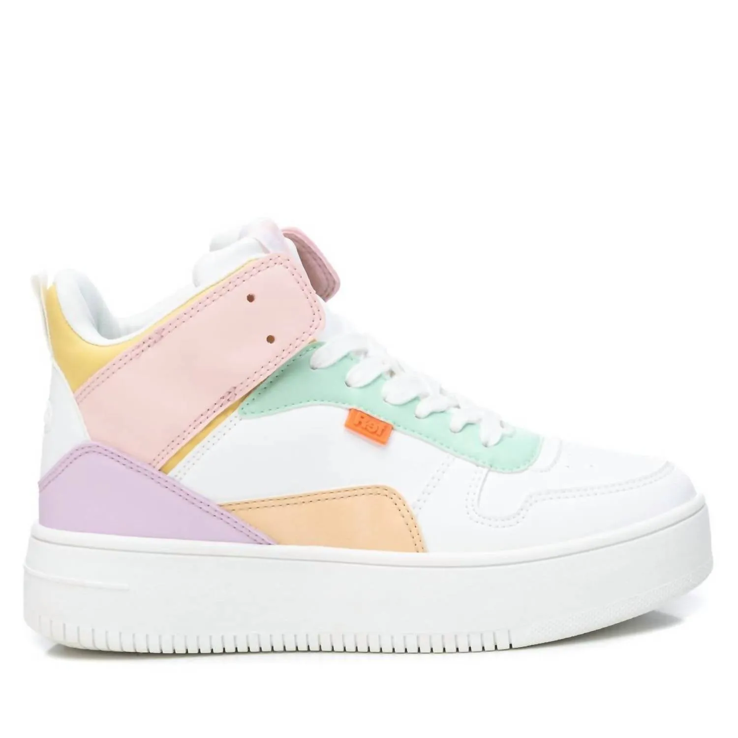 Lightweight EVA Foam Design Ethylene Vinyl Acetate Women's Casual Sneakers In White Multicolor