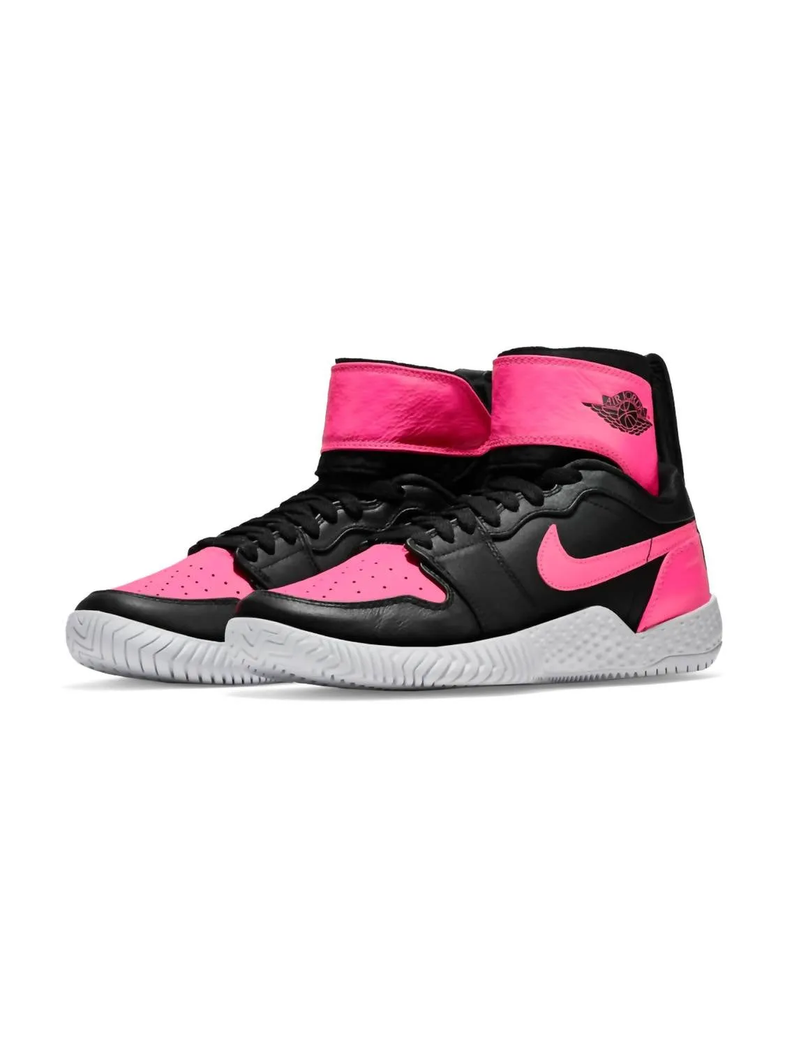 composite material Women's Flare Aj1 Shoes In Black/pink