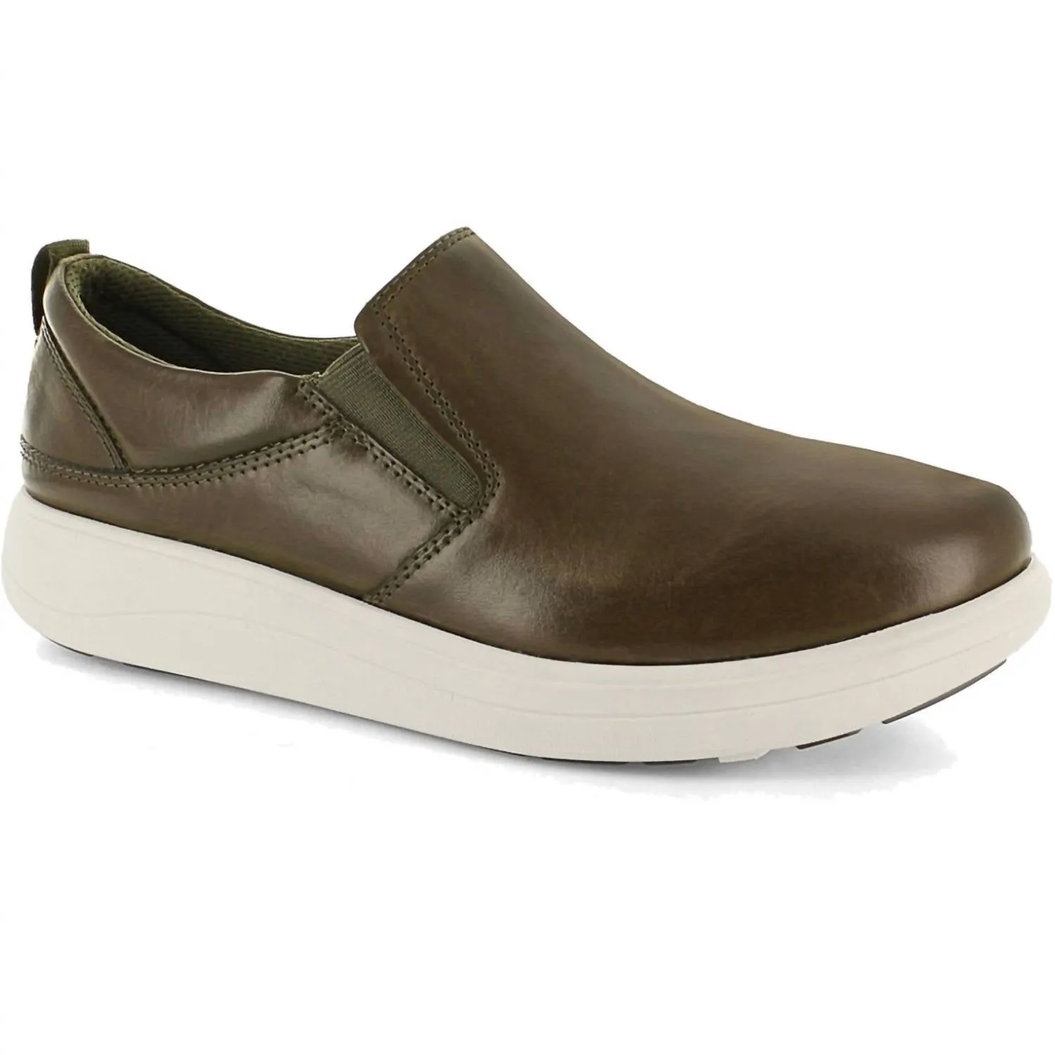 Stretch Woven Collar Women's Florida Ii Sneakers - Wide In Olive