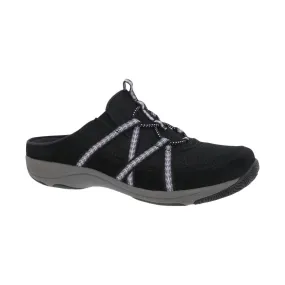 Women's Hayleigh Mule Sneaker In Black Suede Flexible Grooves Flexible Fabric