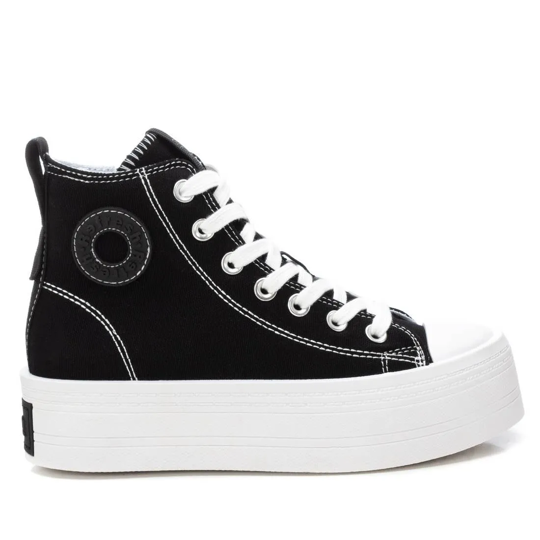 Warm Lining Women's High Top Canvas Sneakers Refresh By Xti