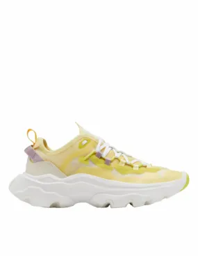 Textured Grip Non Marking Outsole Women's Kinetic Breakthru Tech Sneaker In Tranquil Yellow, Chalk
