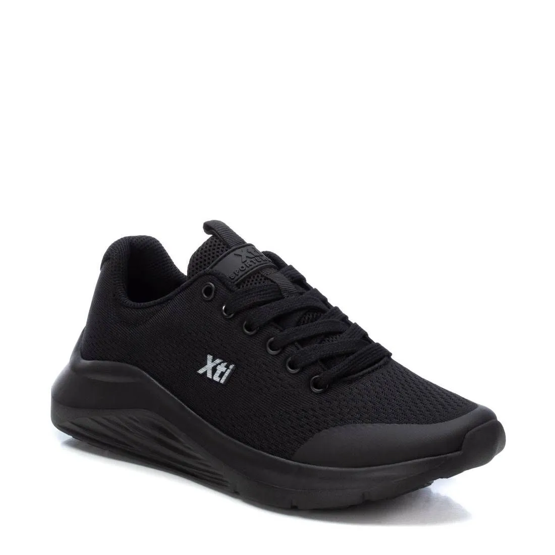Women's Lace-Up Sneakers By XTI Soft Leather Finish