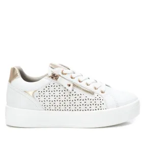 Women's Lace-Up Sneakers In White Thermoplastic Polyurethane Plate