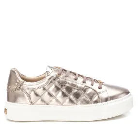 Adjustable Fit Women's Leather Trainer Sneakers In Bronze