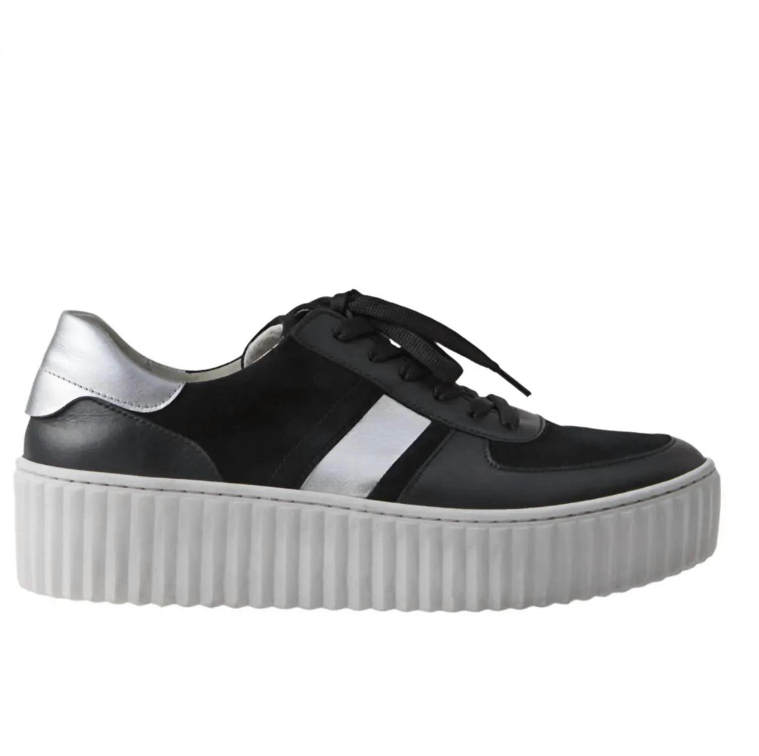 Arch Support Design Women's Low-Top Sneaker In Black/silver