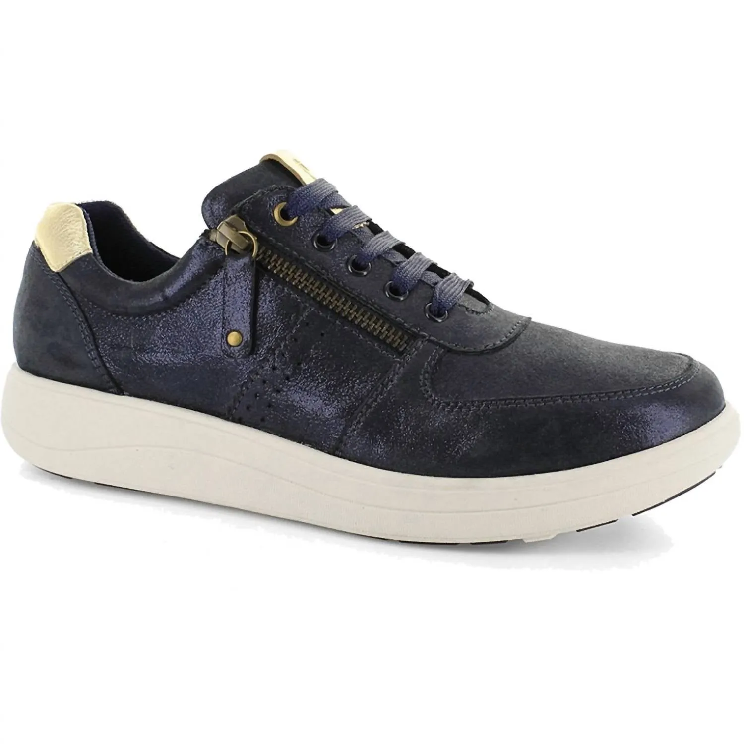 Women's Madison Sneakers - Wide In Navy Sparkle Energy Focus Versatile lining
