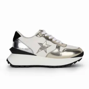 Women's Major Running Sneaker In Black/silver Spring Walk