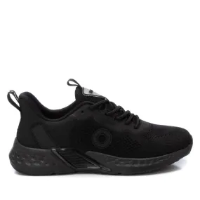 Elastic Gusset Tongue Air Channels Women's Performance Comfort Sneakers In Black