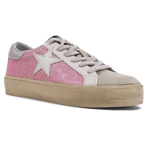 Women's Reba Sneakers In Pink Glitter Fit Flex