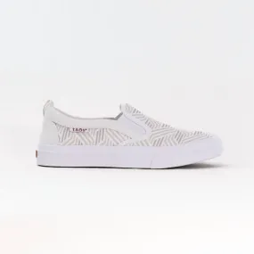 Women's Rubber Soul Canvas Sneaker In Geo Print White Multi Adjustable lacing