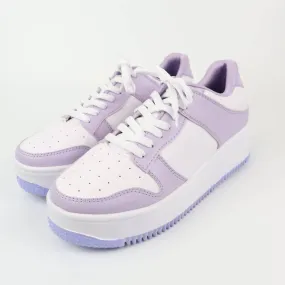 Women's Slam 1 Sneakers In Lilac Purple Thermal Bonded Seams Canvas Upper
