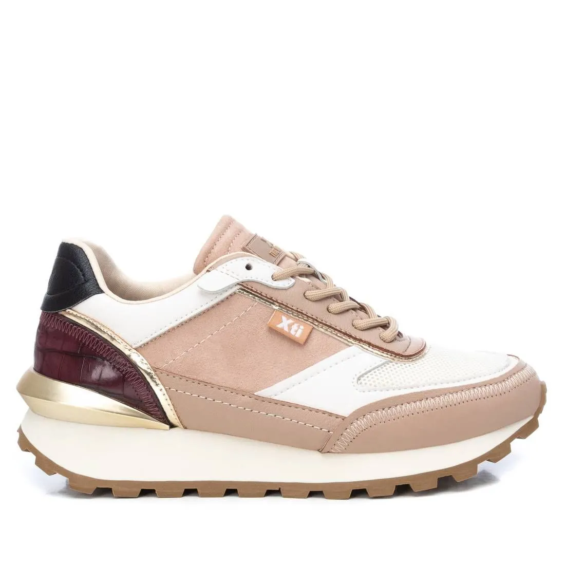 Women's Suede Lace-Up Sneakers By XTI Foot Relax Active Mode