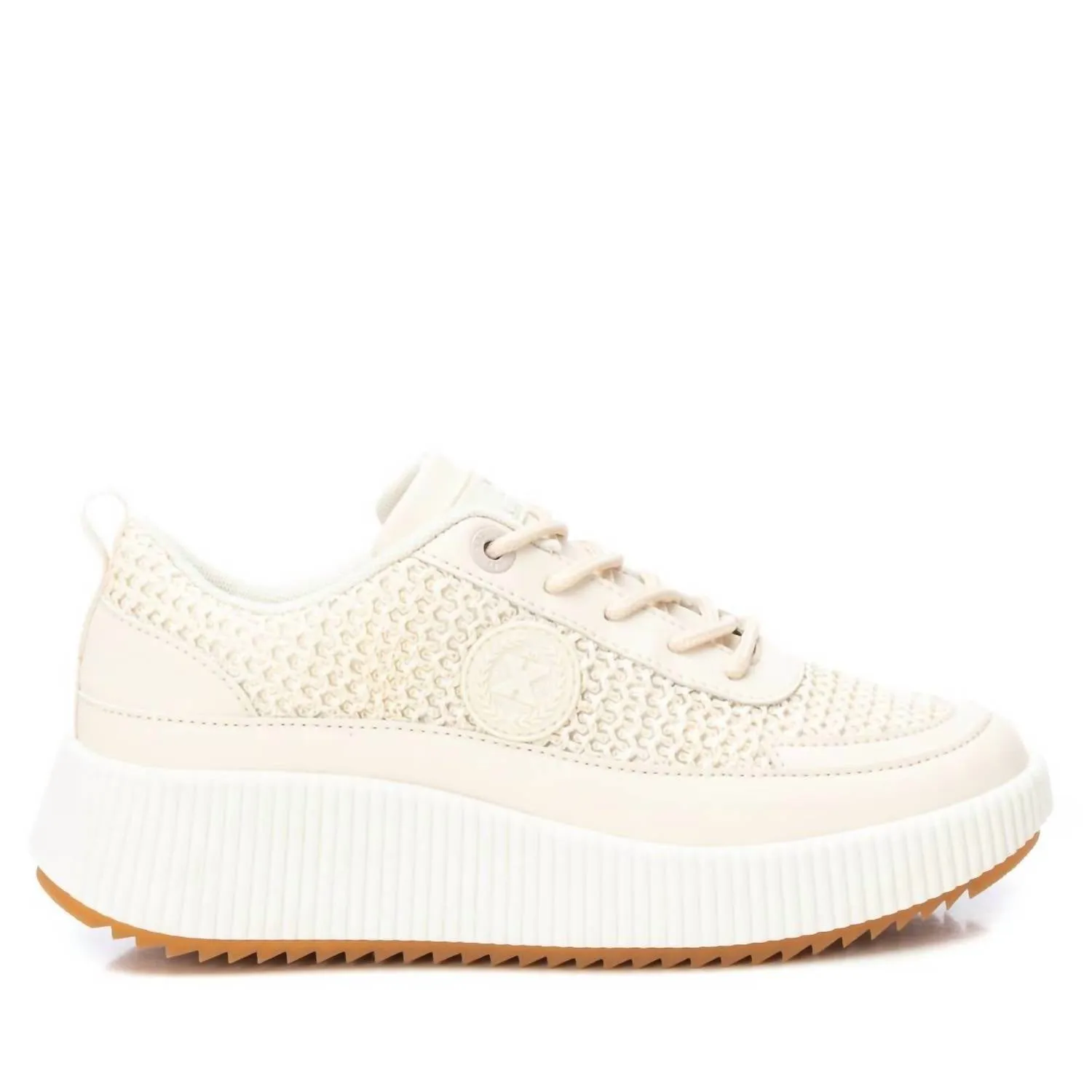 Women's Trainer Sneakers In Beige City Living
