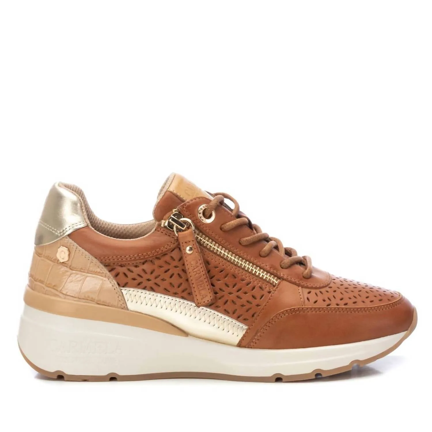 Women's Trainers Sneakers In Camel Season Ready