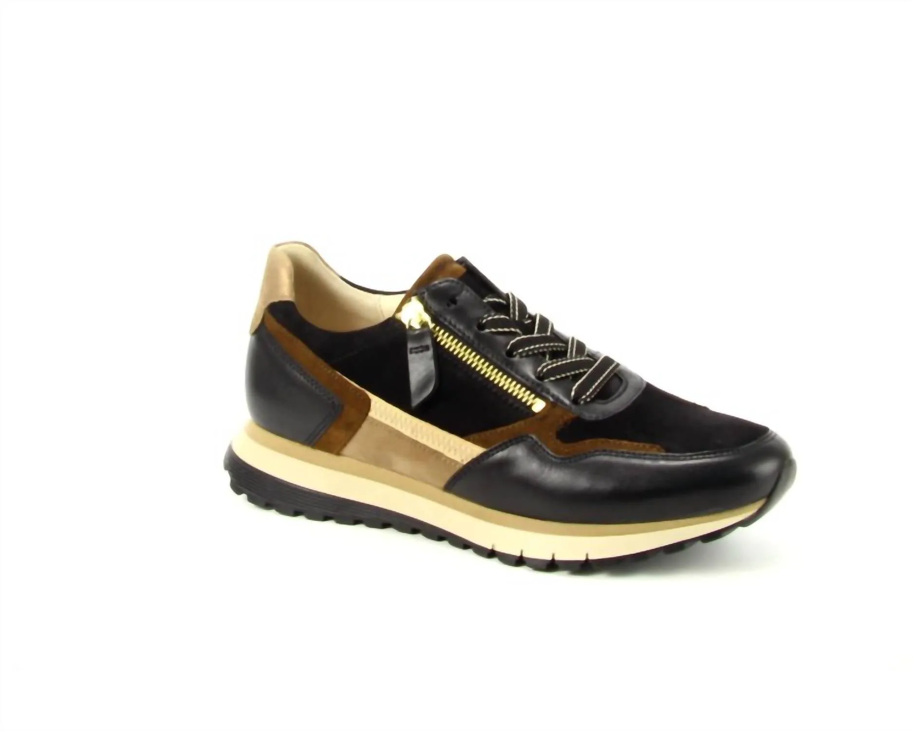 Maximum Grip All Day Women's Trendy Sneaker In Black/whiskey