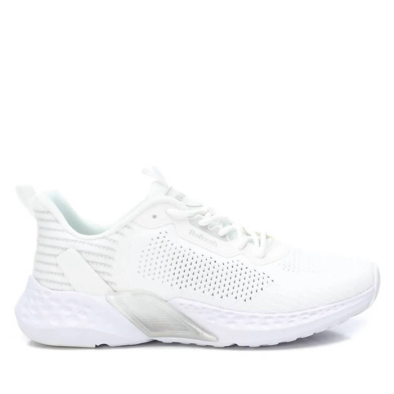 Ultra Breathable Knit Women's Walking Sneakers In White