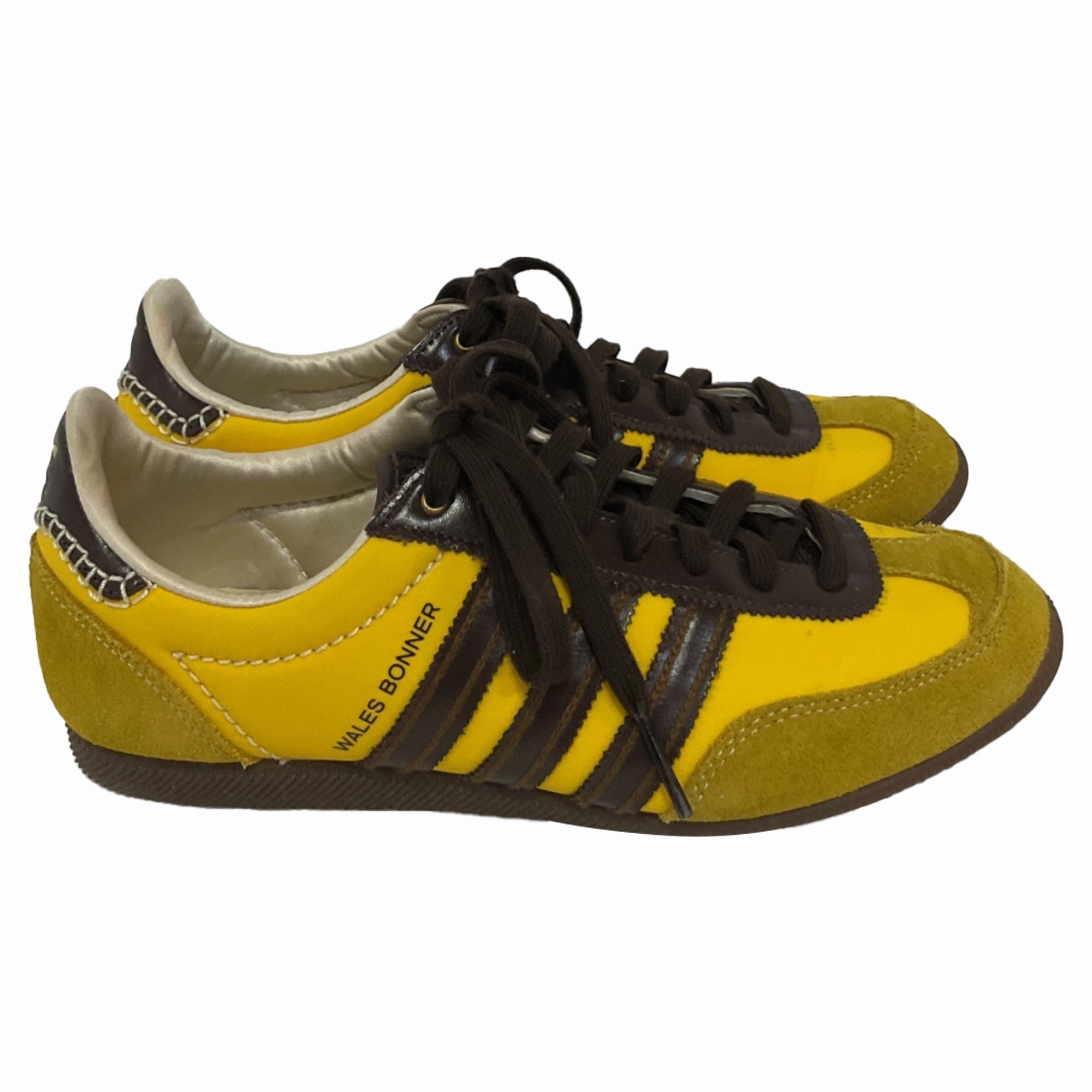 Adidas x Wales Bonner Japan Sneakers in Yellow Nylon Energy Cushion