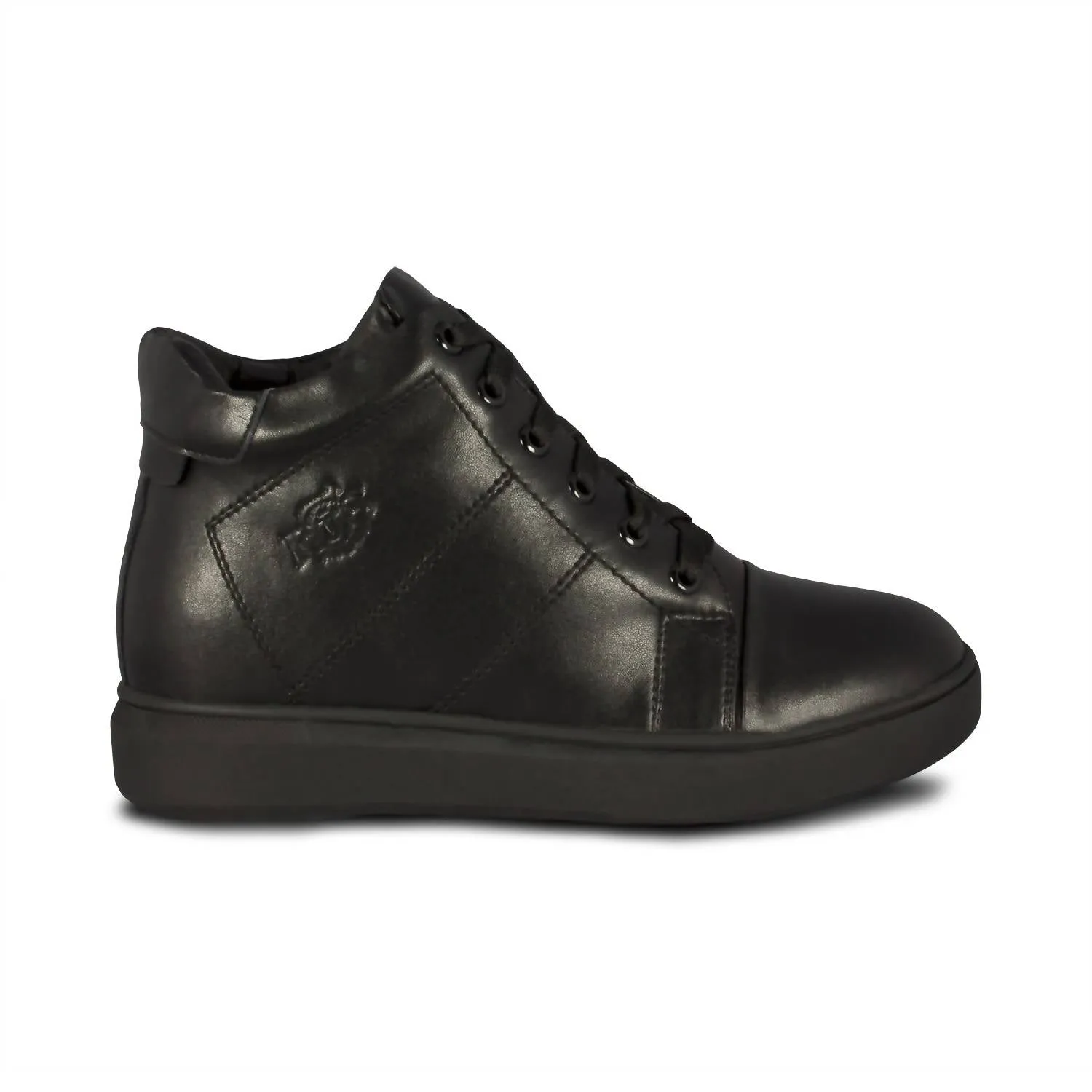 Sustainable Production Process Ladies Lea Sneaker In Black