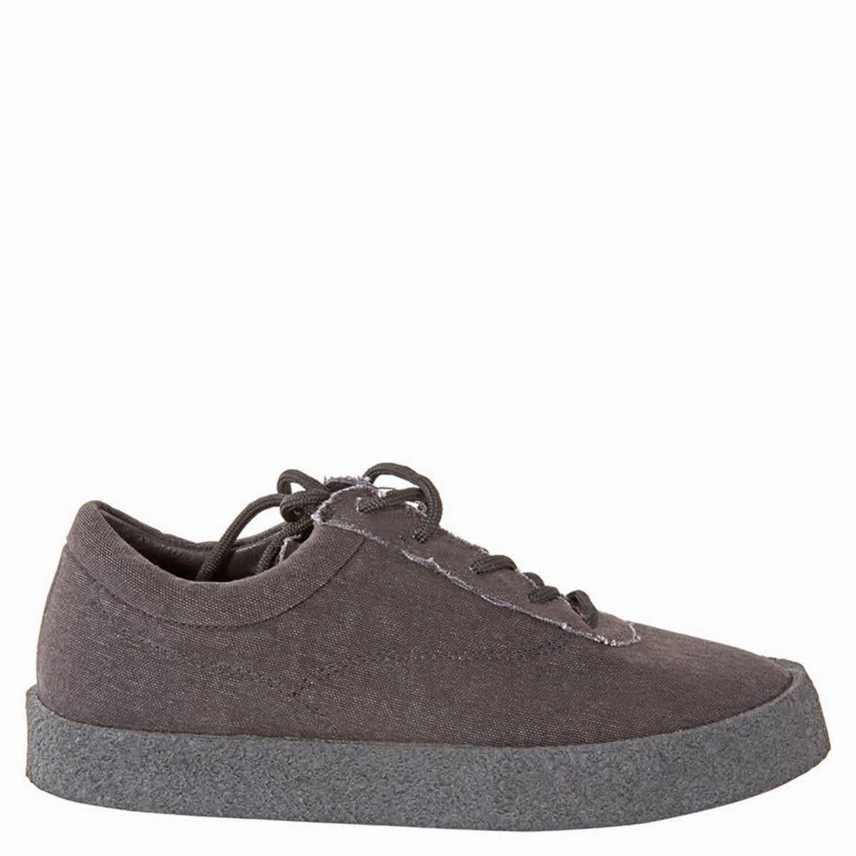 Yeezy Ladies Graphite Crepe Sneaker Washed canvas Athletic Support Collared Ankle