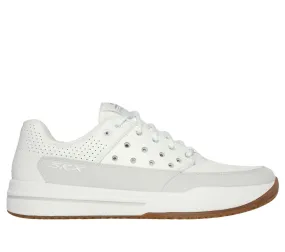 Women's Viper Court Luxe Sneaker In White Grey Comfortable Sides