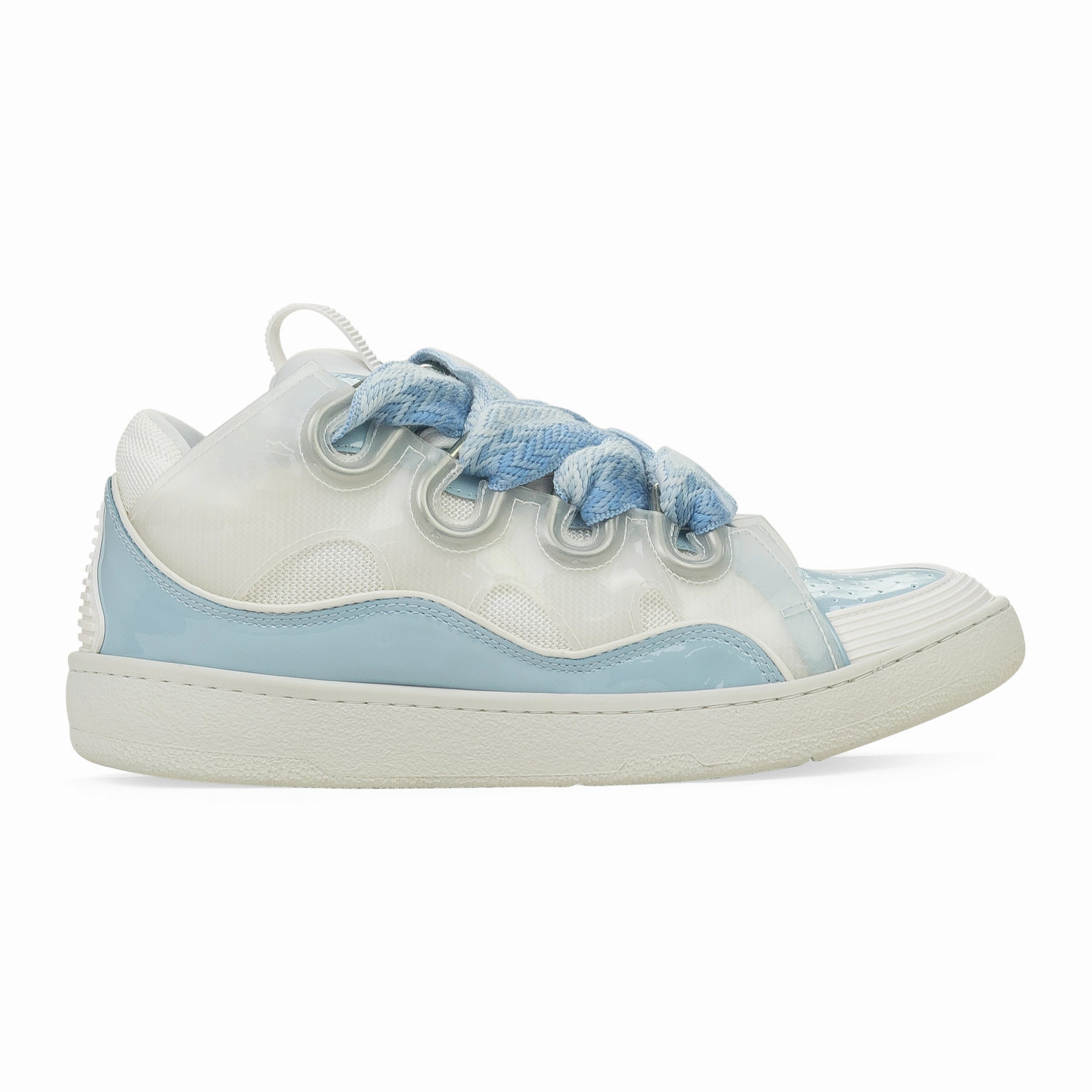 Perforated Toe Box BLUE CURB SNEAKERS