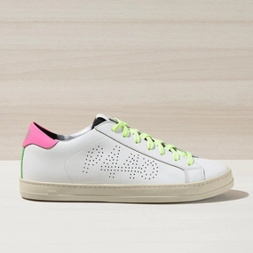 Optimal ease Women's John Cagi Sneaker In White Multi