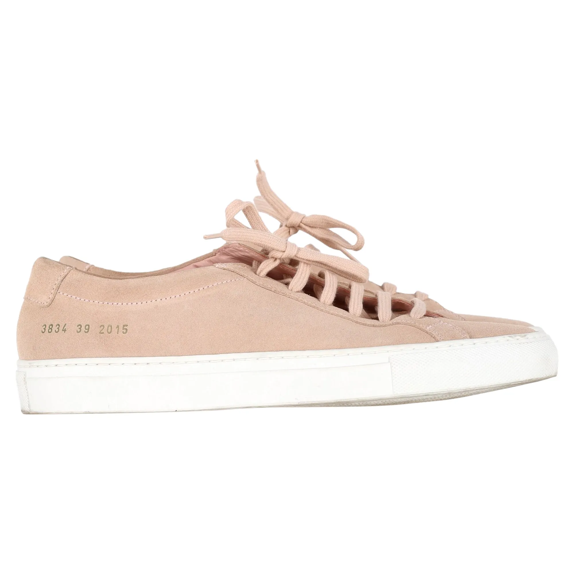 Common Projects Achille Low-Top Sneakers in Pink Calf Suede Impact absorption